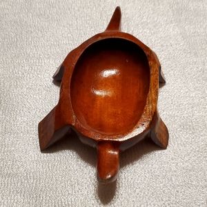 Turtle Trinket Wood Dish